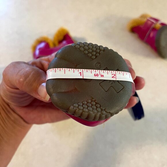 Dog Booties size small Pink and Brown Ugg Style - Picture 6 of 8